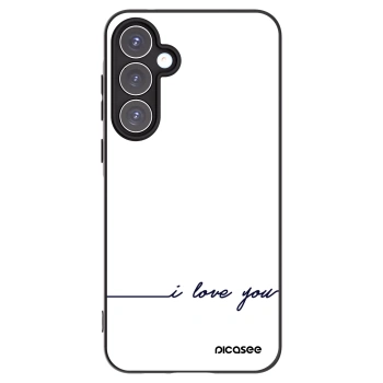 Picasee crna silikonska maskica za Samsung Galaxy A55 5G A556B - I love you