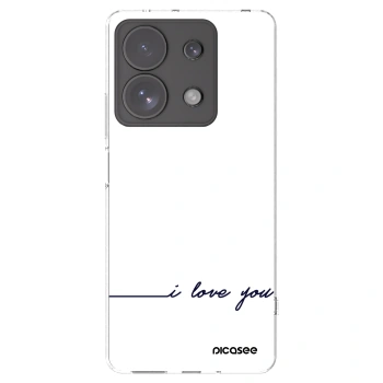 Picasee silikonska prozirna maskica za Xiaomi Redmi Note 13 Pro 4G - I love you