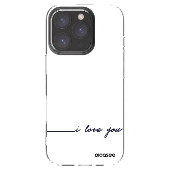 Picasee silikonska prozirna maskica za Apple iPhone 16 Pro - I love you