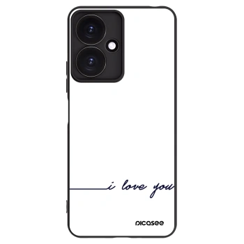 Picasee crna silikonska maskica za Xiaomi Redmi 13C 5G - I love you