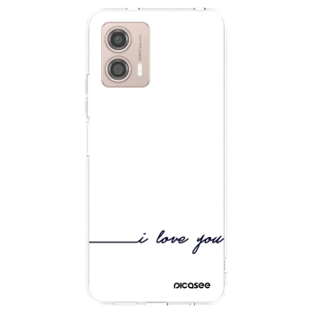 Picasee silikonska prozirna maskica za Motorola Moto G53 5G - I love you