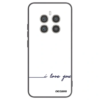 Picasee crna silikonska maskica za Realme 12 Pro 5G - I love you
