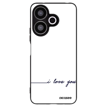 Picasee crna silikonska maskica za Xiaomi Redmi 13 4G - I love you