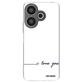 Picasee silikonska prozirna maskica za Xiaomi Redmi 13 4G - I love you