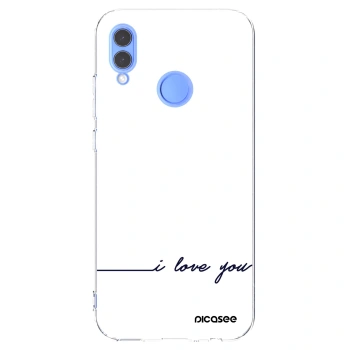 Picasee silikonska prozirna maskica za Huawei P Smart 2019 - I love you