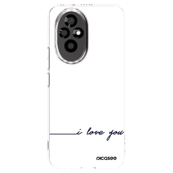 Picasee silikonska prozirna maskica za Honor 200 5G - I love you