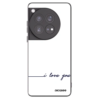 Picasee crna silikonska maskica za OnePlus 12 5G - I love you