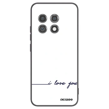 Picasee crna silikonska maskica za OnePlus 11 5G - I love you