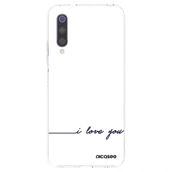 Picasee silikonska prozirna maskica za Xiaomi Mi 9 - I love you
