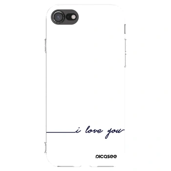 Picasee silikonska prozirna maskica za Apple iPhone 7 - I love you