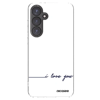 Picasee silikonska prozirna maskica za Samsung Galaxy S24 FE S721B - I love you