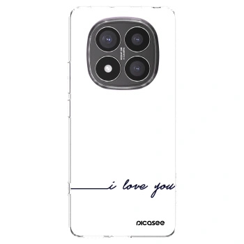 Picasee silikonska prozirna maskica za Xiaomi Redmi Note 14 Pro+ 5G - I love you