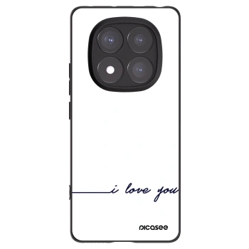 Picasee crna silikonska maskica za Xiaomi Redmi Note 14 Pro 5G - I love you