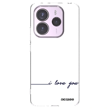 Picasee silikonska prozirna maskica za Xiaomi Redmi Note 14 5G - I love you
