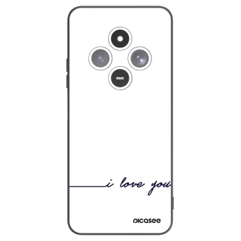 Picasee crna silikonska maskica za Xiaomi Redmi 14C - I love you