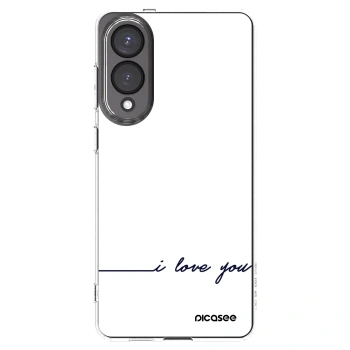 Picasee silikonska prozirna maskica za Samsung Galaxy S25 Edge 5G - I love you