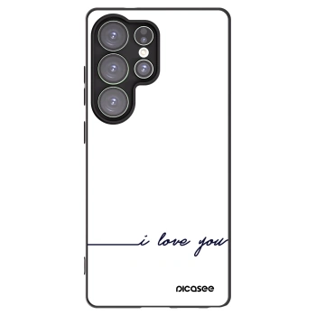 Picasee crna silikonska maskica za Samsung Galaxy S25 Ultra 5G - I love you