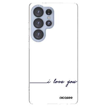Picasee silikonska prozirna maskica za Samsung Galaxy S25 Ultra 5G - I love you