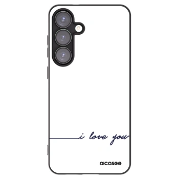 Picasee crna silikonska maskica za Samsung Galaxy S25+ 5G - I love you