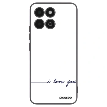 Picasee crna silikonska maskica za Honor 200 Smart 5G - I love you