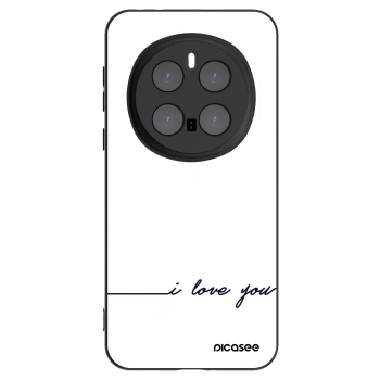 Picasee crna silikonska maskica za Honor Magic7 Pro 5G - I love you
