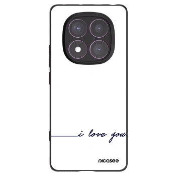 Picasee crna silikonska maskica za Xiaomi Redmi Note 14 Pro 4G - I love you