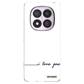 Picasee silikonska prozirna maskica za Xiaomi Redmi Note 14 Pro 4G - I love you