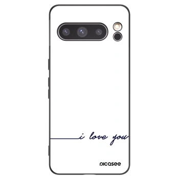 Picasee crna silikonska maskica za Google Pixel 8 Pro - I love you