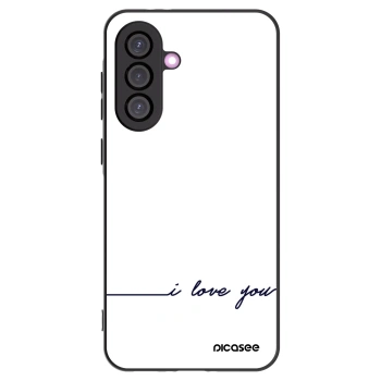 Picasee crna silikonska maskica za Samsung Galaxy A56 5G A566B - I love you