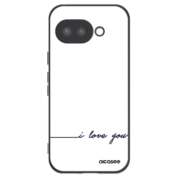 Picasee crna silikonska maskica za Google Pixel 9a - I love you