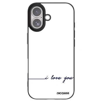 Picasee crna silikonska maskica za Apple iPhone 17 - I love you