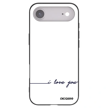 Picasee crna silikonska maskica za Apple iPhone Air - I love you