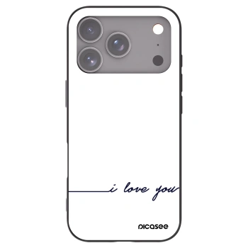 Picasee crna silikonska maskica za Apple iPhone 17 Pro - I love you