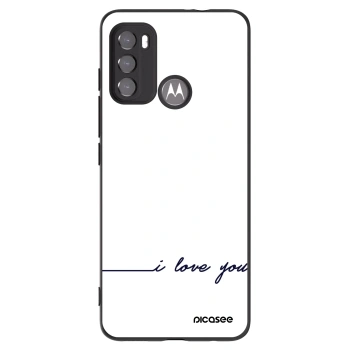 Picasee crna silikonska maskica za Motorola Edge 60 5G - I love you