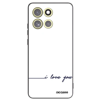 Picasee crna silikonska maskica za Motorola Moto G86 5G - I love you