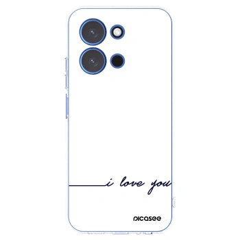 Picasee silikonska prozirna maskica za Xiaomi Redmi 15C 4G - I love you