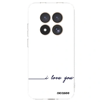 Picasee silikonska prozirna maskica za Xiaomi Redmi Note 15 Pro 4G - I love you