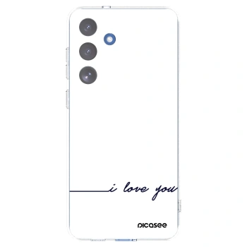Picasee silikonska prozirna maskica za Samsung Galaxy S25 FE 5G - I love you