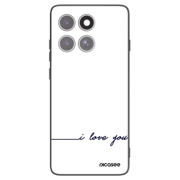 Picasee crna silikonska maskica za Motorola Edge 60 Fusion - I love you