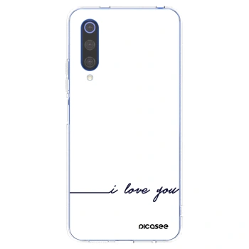 Picasee silikonska prozirna maskica za Xiaomi Mi 9 SE - I love you