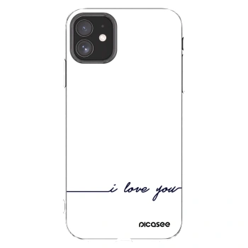 Picasee silikonska prozirna maskica za Apple iPhone 11 - I love you
