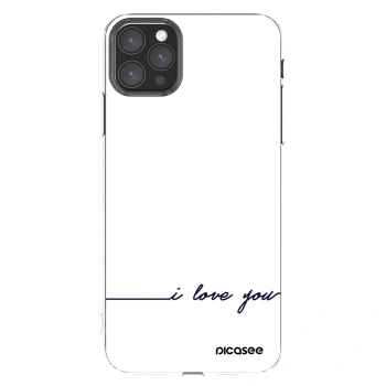 Picasee silikonska prozirna maskica za Apple iPhone 11 Pro Max - I love you