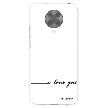 Picasee silikonska prozirna maskica za Xiaomi Poco F2 Pro - I love you