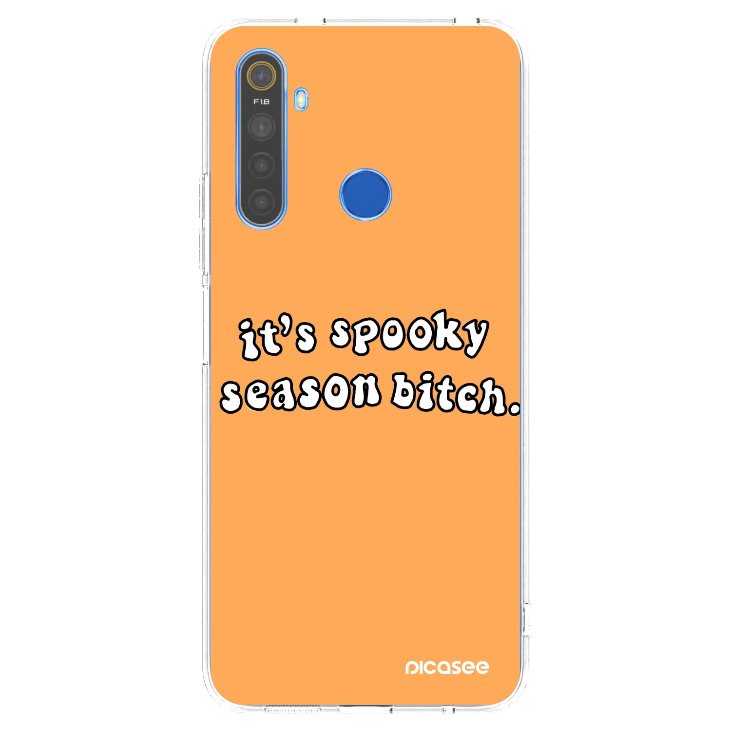 Picasee silikonska prozirna maskica za Realme 5 - Spooky season