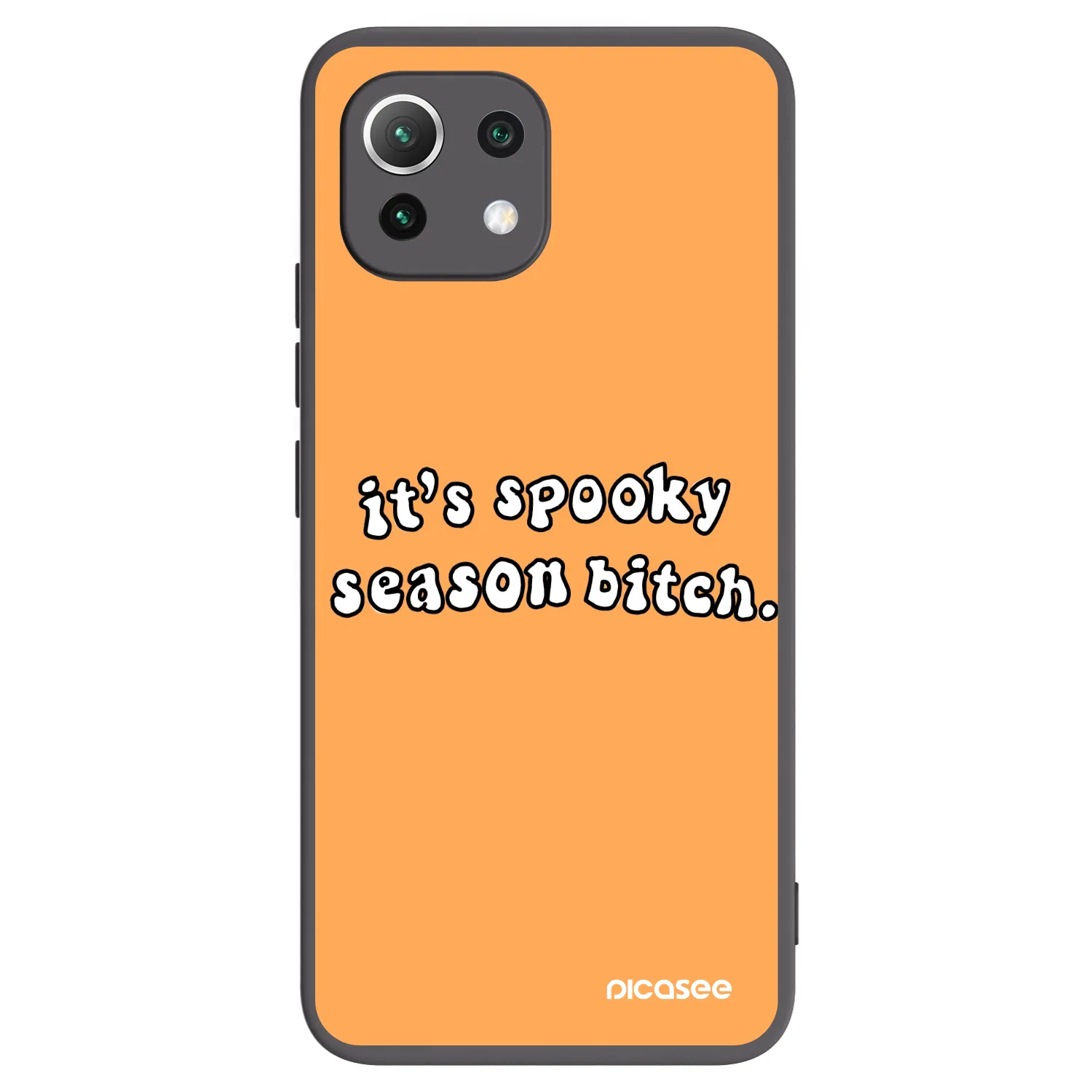 Picasee crna silikonska maskica za Xiaomi 11 Lite 5G NE - Spooky season