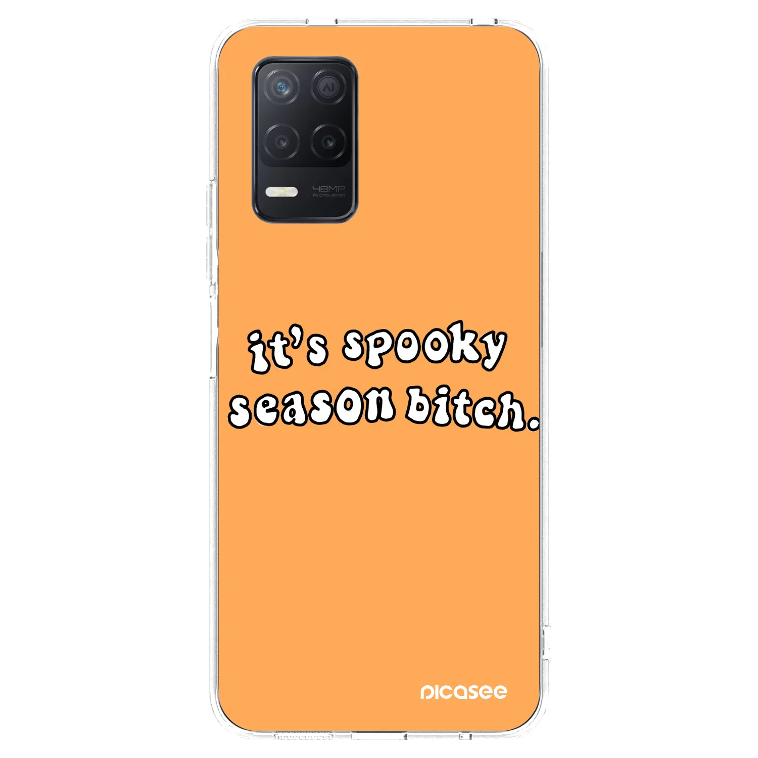 Picasee silikonska prozirna maskica za Realme 8 5G - Spooky season