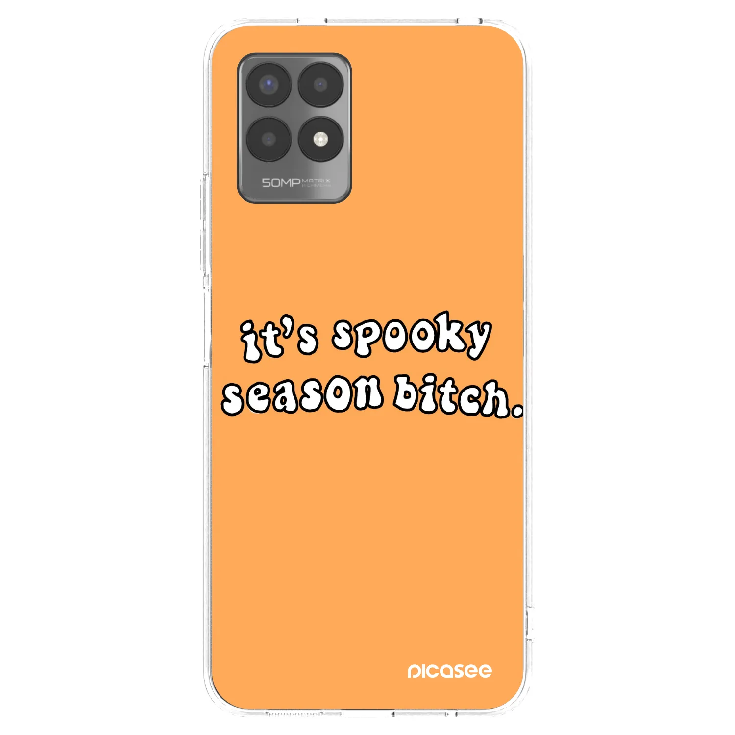 Picasee silikonska prozirna maskica za Realme 8i - Spooky season