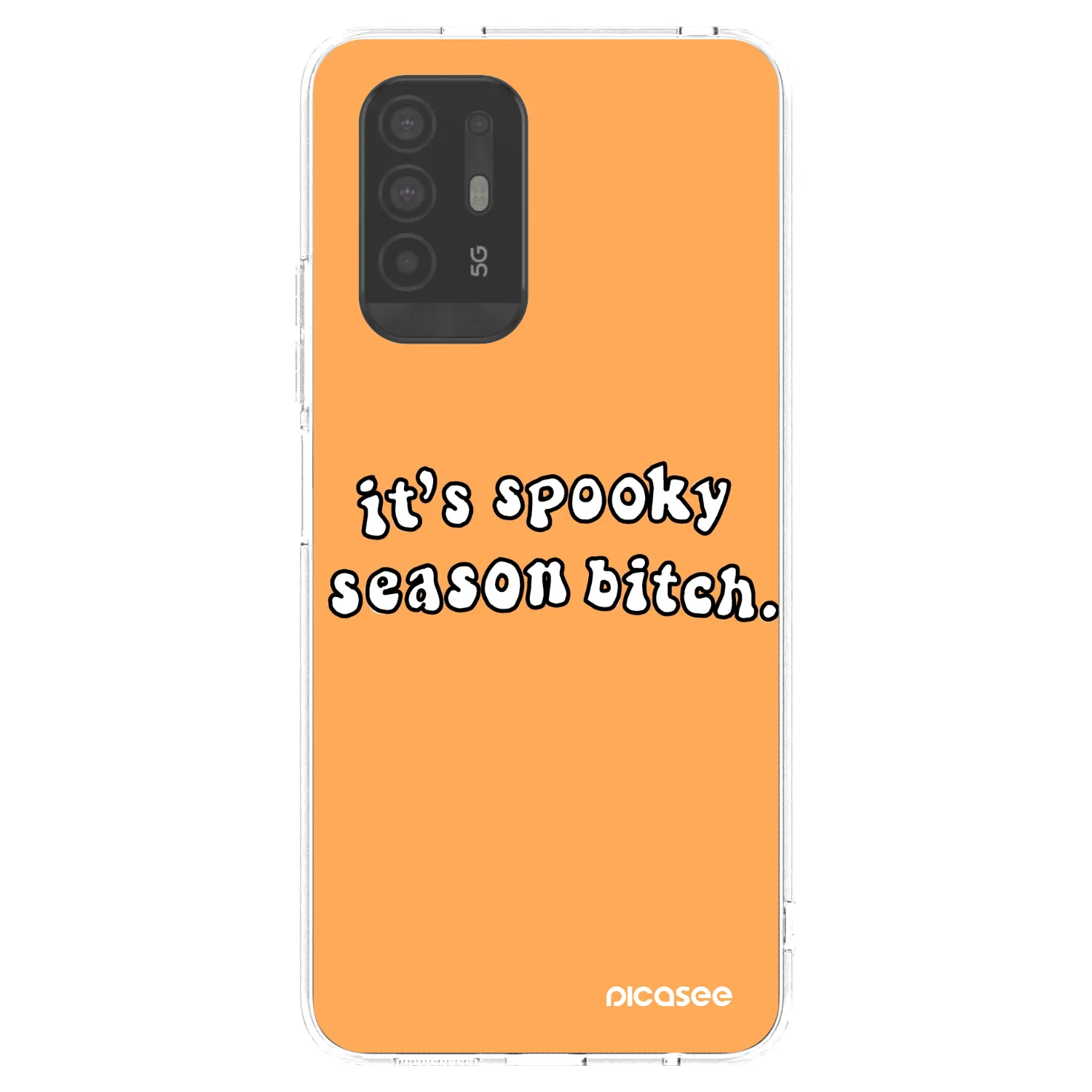 Picasee silikonska prozirna maskica za OPPO A94 5G - Spooky season
