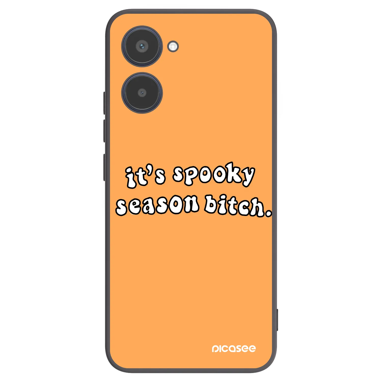 Picasee crna silikonska maskica za Realme 10 4G - Spooky season