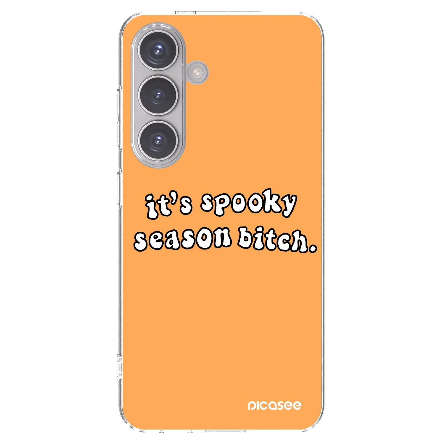 Picasee silikonska prozirna maskica za Samsung Galaxy S24 S921B 5G - Spooky season